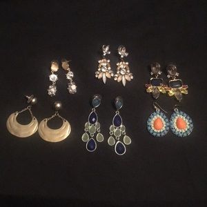 Lot of statement earrings - Art Deco style -Chunky